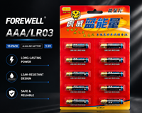 Baterai Alkaline LR03 AAA 1.5V Tahan Lama Berkinerja Tinggi Anti Bocor OEM ODM Pabrik Grosir Kemasan Merek Kustom Mainan