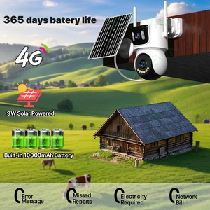 Caméra extérieure PTZ 4MP <span class=keywords><strong>2K</strong></span>, caméra de sécurité solaire 4G, double objectif, étanche, vue à 360 degrés, vision nocturne, caméra réseau de surveillance - Product Image 2