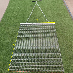 Tapis <span class=keywords><strong>de</strong></span> dragage en treillis métallique galvanisé 3'x4' pour le nivellement des pelouses, les terrains <span class=keywords><strong>de</strong></span> golf, les terrains <span class=keywords><strong>de</strong></span> baseball et l'entretien des gazonnages - Product Image 1