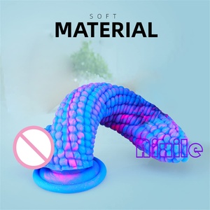 Dildo <span class=keywords><strong>de</strong></span> Maíz, Dildos Monstruosos, Juguete Sexual para Adultos con Fuerte Succión, Pene Flexible para Mujeres y Hombres, Masaje <span class=keywords><strong>de</strong></span> Punto G, Estimulación Vaginal - Product Image 4