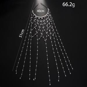 Diadema de Perlas Barrocas con Borlas, Chapada en Oro, con Engaste de Cobre, Lujosa, Estilo Princesa Francesa, Elegante, para Novia, Accesorio para el Cabello de Boda - Product Image 3