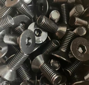 Parafusos Allen Hexagonais M2 <span class=keywords><strong>M3</strong></span> M4 M5 M6 M8 M10 M12 M14 M16 Métricos DIN7991 Grau 10.9 com Cabeça Redonda e Revestimento Preto - Product Image 6