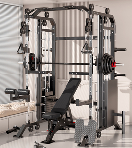 Máquina Smith, Gimnasio en Casa Todo en Uno, Máquina de Cable Multifunción, <span class=keywords><strong>Combo</strong></span> de Sentadillas y Press, Gimnasio en Casa Integrado - Product Image 2