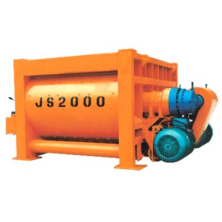 High Durability JS2000 Concrete Mix Machine With Hydraulic Cylinder