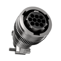 Connecteurs circulaires étanches au gaz Mil-C-26482 à 3/6/10 broches 5A IP67 en cuivre plaqué or 1000V CC en acier inoxydable pour applications aériennes