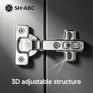 Bisagra de gabinete de cierre suave de 35 mm con dos vías de ajuste de fuerza, de inserción completa o media, para puertas de armario - Product Image 1