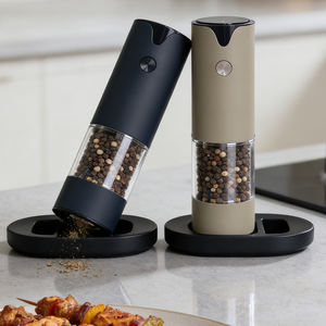 Molino de Especias de Metal SS con Certificación ROHS y CE, Grosor de Molienda Ajustable, Molinillo Eléctrico de <span class=keywords><strong>Sal</strong></span> y Pimienta Tipo-C con Núcleo de Cerámica - Product Image 2