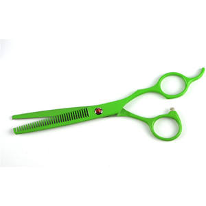 Tijeras Verdes para Peluquería Canina de 7 Pulgadas, Modelo HS de Acero Inoxidable para Cortar el Pelo de Perros, Diseño Conveniente - Product Image 2