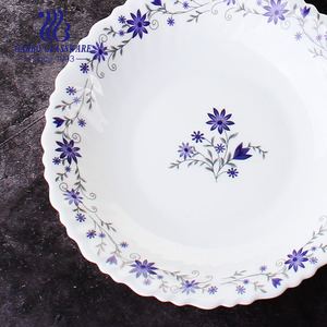 Plato de <span class=keywords><strong>Vidrio</strong></span> <span class=keywords><strong>Opal</strong></span> Templado de 10.5 Pulgadas, Plato para Servir, <span class=keywords><strong>Vajilla</strong></span> de <span class=keywords><strong>Vidrio</strong></span> <span class=keywords><strong>Opal</strong></span>, Diseño Floral Personalizado, Plato para Cena, Proveedor Chino - Product Image 4