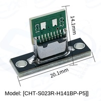 EZON CHT-S023R Connecteur de soudure pour carte de base Type-C avec ports clavier/charge modifiés pour câble de données et de charge DIY