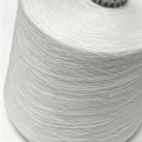 21S Ring Spun 100% Polyester Yarn High Tenacity White Raw Material Sewing Textile Weaving Knitted Twist