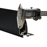 Profilé de boîte à lumière en aluminium pour profilé de fenêtre et de porte, feuilles lumineuses de toit