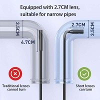 Cámara Endoscópica Industrial con Inspección de 360 Grados, Cable de 30 m, Pantalla IPS de 4.3 Pulgadas, Clasificación IP67