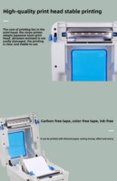 XP-490B 4x6 Label warna Printer kode batang termal 203DPI stiker tahan air untuk bisnis kecil tersedia