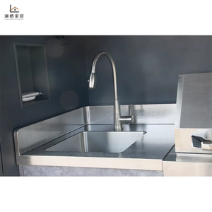 Robust Modular Stainless Steel <strong>Outdoor</strong> <strong>Kitchen</strong> Cabinet Melamine Board With Sink Complete BBQ Grill Unit for Backyard Renovation - Product Image 6