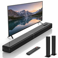 Soundbar Samtronic untuk TV 2-in-1 Speaker Menara Lepas Pasang Koneksi BT 5.0/ARC/AUX/Optik 60W 4-Speaker PC/Proyektor/Gaming