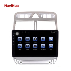 Lecteur DVD de voiture Android à écran tactile Navihua 4+64 Go 8 cœurs, autoradio, vidéo, audio, système de navigation GPS pour Peugeot 307 - Product Image 2