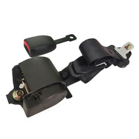 Vente chaude Pièces De Voiture Noir 3 Points Ceinture De Sécurité Bus Camion Polyester Matériel Van Ceintures De Sécurité Rouleau