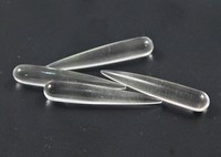 Perles en quartz naturel en forme de goutte, pierres précieuses percées verticalement, noires polies, pour la fabrication de bijoux, en vrac
