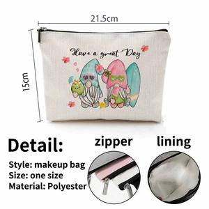 Bolsa de cosméticos Organizador de maquillaje Bolsa de herramientas Lindo regalo personalizado ecológico para mujeres - Product Image 6