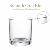 Grand Porte-Bougie Votive en Verre Transparent Stable avec Base Épaisse, Grand Pot à Bougie pour Décoration de Table de Mariage et Banquet