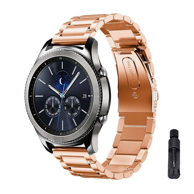 with Adjustment Tool 22mm Business Band Stainless Steel Watch Bracelet 18mm 20mm Metal Watch Strap for samsung Watch 8 7 6