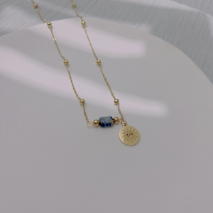 Nouveau Collier Tendance Femme avec Pendentif Serpent Plaqué Or, Pierre Naturelle, Bijou Géométrique en Acier Inoxydable, Vente en Gros pour Anniversaire - Product Image 5