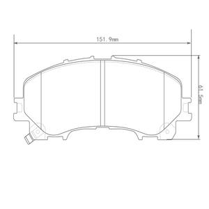 Voorste Keramische Schijfremblokken Sets <span class=keywords><strong>D1736</strong></span> Voor Infiniti Voor Qx50 2016 2017 2019 2020, Voor Nissan Voor Malafide 2014-2019 - Product Image 6