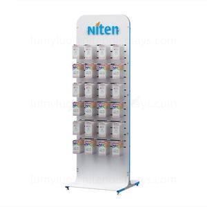 Cell Phone Store Display Stand Metal <b>Floor</b> Rack with Sliding Hooks for Phone Cases Screen Protectors Cables <b>Accessories</b> Rack - Product Image 3