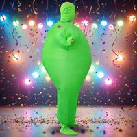 Costume gonflable pour adulte, poisson blanc et vert, convient aux personnes de 1,5 à 2 m. pour Noël, le cosplay, les fêtes, les spectacles sur scène et les soirées costumées.