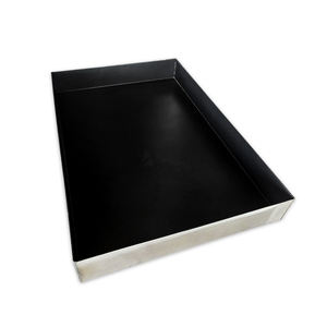 <span class=keywords><strong>Plaque</strong></span> <span class=keywords><strong>de</strong></span> <span class=keywords><strong>cuisson</strong></span> plate à <span class=keywords><strong>angle</strong></span> droit en aluminium-acier <span class=keywords><strong>de</strong></span> qualité commerciale antiadhésive pour pain et gâteaux - Product Image 5