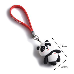 Llaveros 3D de PVC con Logotipo Personalizado, Lindos Pandas de Silicona, Precio de Fábrica - Product Image 3