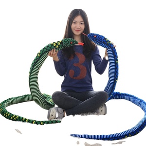 Peluche Gigante de 280 cm, <span class=keywords><strong>Serpiente</strong></span> <span class=keywords><strong>Boa</strong></span> Constrictor Realista, Peluche Corto con Relleno de Algodón PP, Juguete de Peluche con Ojos, Regalo Unisex - Product Image 1
