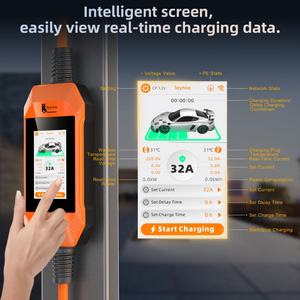 Chargeur de voiture électrique portable 7 kW à charge rapide avec écran tactile 4,3 pouces, application Wi-Fi et mises à jour de micrologiciel OTA intelligentes - Product Image 3