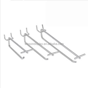 Retail Store Metal Steel Slatwall Security Hanging Display Pegboard <b>Hooks</b> for Hang Goods - Product Image 1