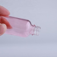 Cosmétique 30ml rose cerise flacons compte-gouttes en verre 1oz rose sérum bouteille d'emballage d'huile essentielle