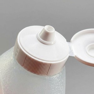 Bouteille à presser en PP résistante à la chaleur <span class=keywords><strong>de</strong></span> 350 ml avec embout pointu blanc pour le miel, la sauce aux huîtres, la confiture et le ketchup - Product Image 5