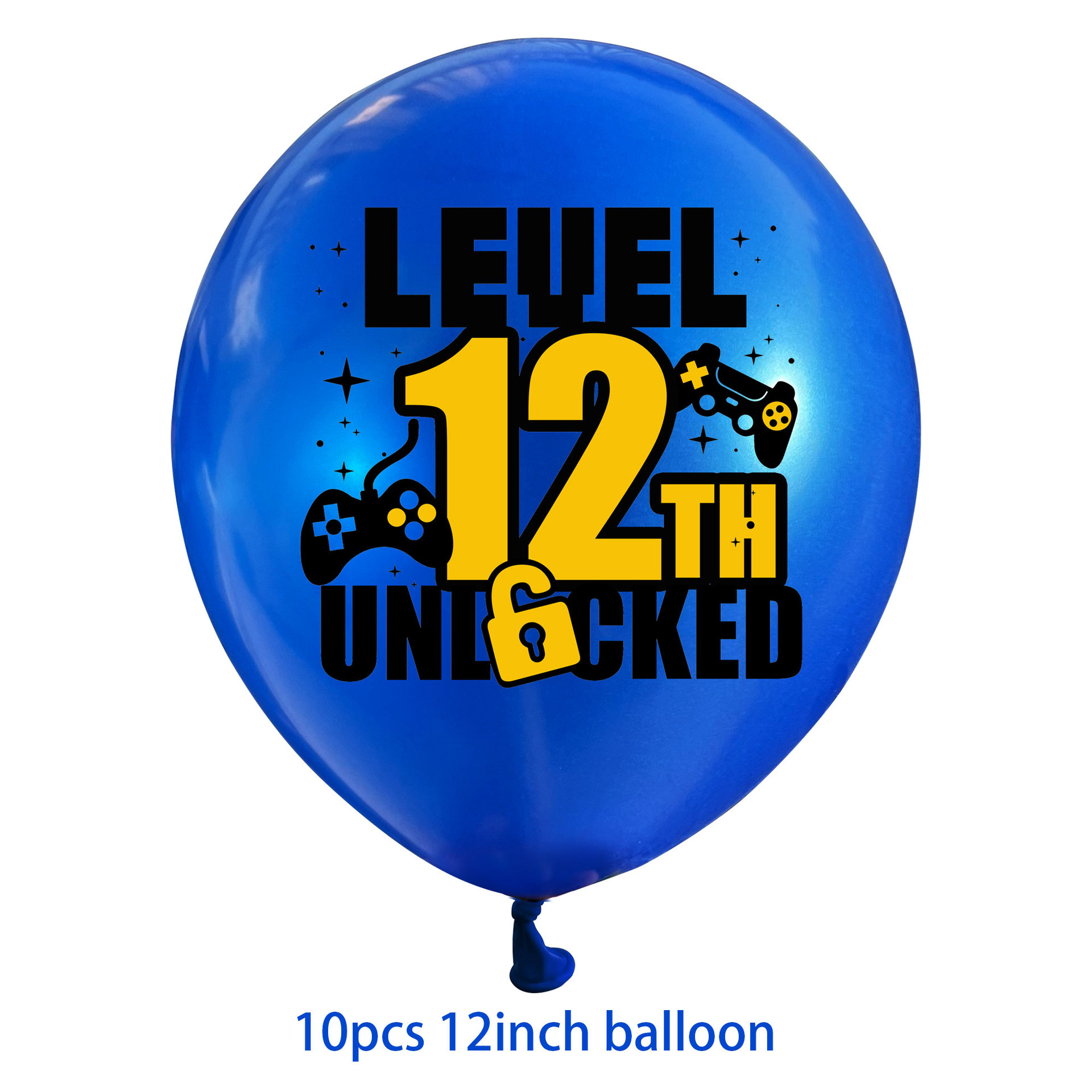 blue 10pcs balloons - 12th