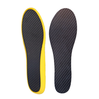 Semelles orthopédiques sportives avec inserts en plaque de carbone à flux d'air, aérations découpées au laser, coloris or et argent, pour le soulagement de la fasciite plantaire