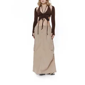 Женская юбка-карго из парашюта, выполненная по индивидуальному заказу, 2022