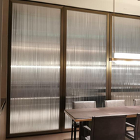 High Performance Office Waiting Room Aluminum Frameless Glass Partition Systems Profiles Movable Partition Wall
