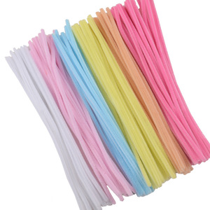 100 Uds mezcla de colores DIY arte y proyectos artesanales limpiadores de tuberías hechos a mano educativo DIY hacer simulación ramo de flores materiales - Product Image 6