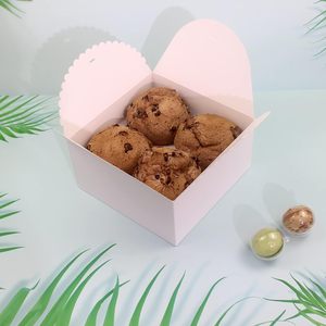 Độc đáo dễ thương lượn sóng Mở thiết kế Trắng tông <span class=keywords><strong>Ribbon</strong></span> trang trí kinh doanh nhỏ xà phòng thủ công Hộp quà tặng bao bì - Product Image 4