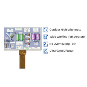 หน้าจอแสดงผลความสว่างสูง 7 นิ้ว 800x480 700nits IPS TTL TFT LCD - Product Image 2