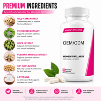 OEM ODM Capsules végétales pour le bien-être des femmes, complément alimentaire pour la santé des femmes, formule botanique à base de plantes, complément alimentaire, marque privée