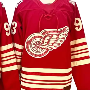 Camiseta de Hockey sobre Hielo de los <span class=keywords><strong>Detroit</strong></span> Red Wings, Personalizada con el Número 88 de Kane, el 71 de Larkin y el 9 de Howe, Estilo Retro Vintage, Venta al por Mayor - Product Image 1