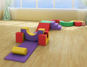 Equipo de escalada arco iris de juego suave comercial, puente de arcoíris de juego suave para niños - Product Image 4