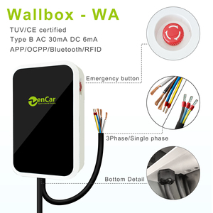 Estación <span class=keywords><strong>de</strong></span> <span class=keywords><strong>Carga</strong></span> <span class=keywords><strong>de</strong></span> Pared Zencar para Vehículos Eléctricos, 32A 7kW, Wallbox con OCPP y Wifi para Uso Comercial con Vehículos Eléctricos Chinos GB/T - Product Image 2
