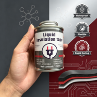 Ruban isolant liquide en caoutchouc silicone, adhésif imperméable, étanchéité électrique, réparation de circuits, ignifuge haute performance