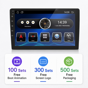 Système stéréo pour voiture Android 7 9 10 pouces Double DIN Écran tactile avec connexion USB Carte GPS FM WiFi - Product Image 1